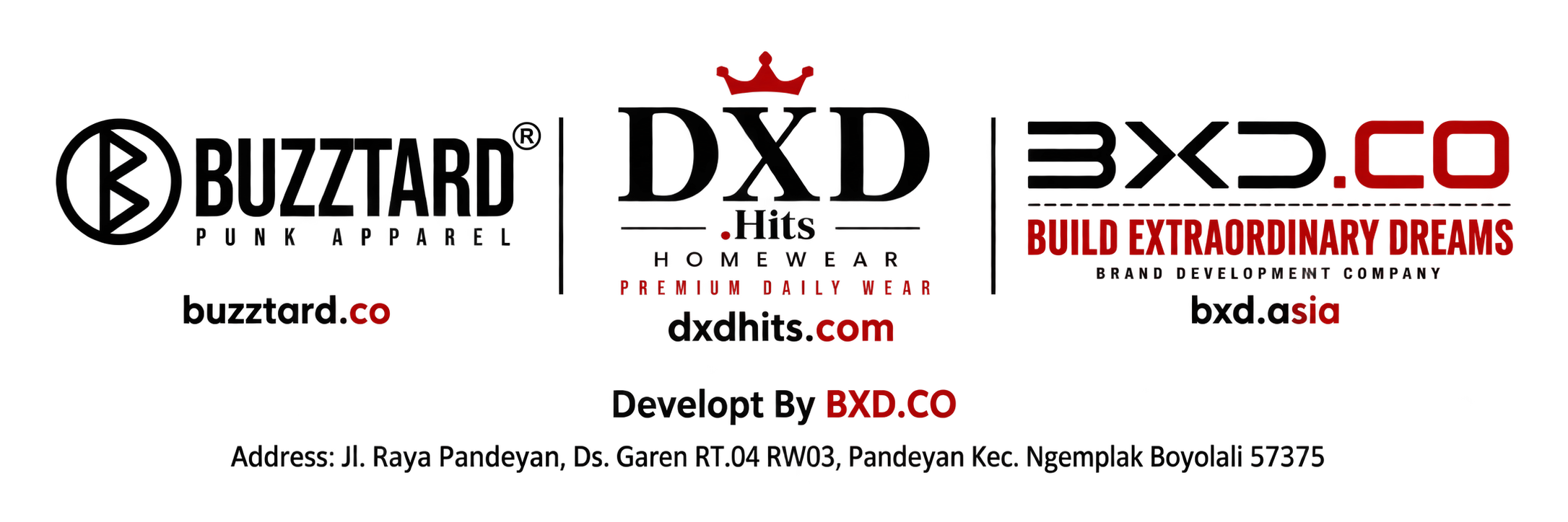 Buzztard Punk Apparel, DXD Hits Homewear, dan BXD.CO